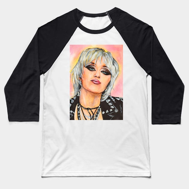 Miley Cyrus Baseball T-Shirt by Svetlana Pelin